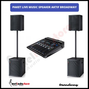 Paket Live Music | Auditorium | PA System | Lapangan | Speaker Aktif Broadway | Paket A